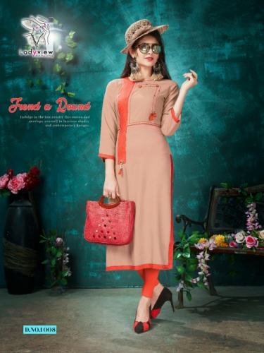 Designer 14kg Heavy Reyon straight kurti1
