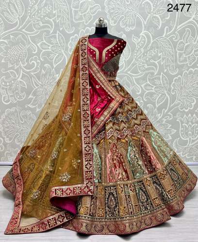 Designer Bridal Lehenga Blouse at Rs.24999/6 in surat offer by