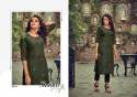 Designer Cotton Slub Embroidered Kurti  thumb 3