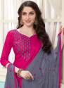 Designer Cotton With Embroidery Salwar Suit thumb 1