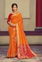 Designer Handloom Silk Wedding Wear Saree thumb 1