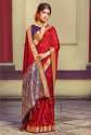 Designer Handloom Silk Wedding Wear Saree thumb 5