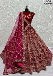 Designer Handwork & Thread work Crafted Bridal Lehenga