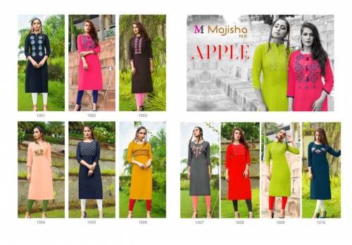 Designer Heavy Rayon Embroidered Kurti