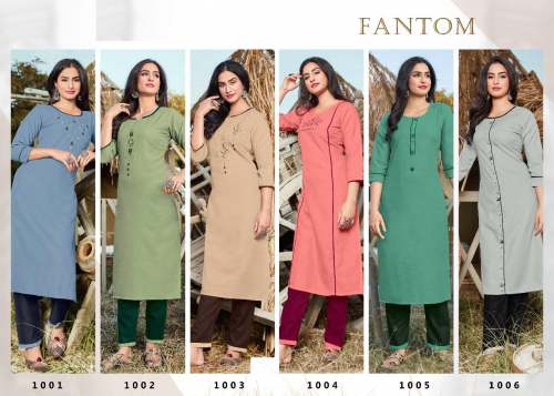 Designer Heavy Ruby Cotton Kurti 