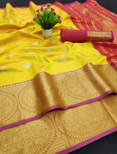 Designer Lichi Silk Festive Wear Saree