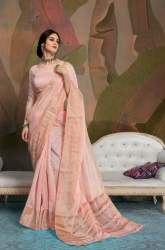 Designer Linen Festive Wear Saree