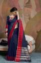Designer Linen Festive Wear Saree thumb 1