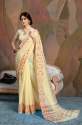 Designer Linen Festive Wear Saree thumb 2