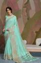 Designer Linen Festive Wear Saree thumb 5