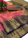 Designer Nylon Brocade Silk Saree 