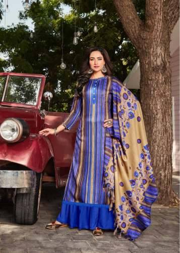 Designer Pashmina Printed Winter Salwar Suit
