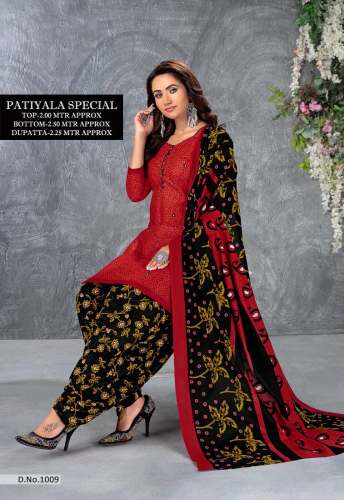 Designer Pure Cotton Dress Material 