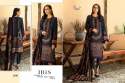Designer Pure Jam Cotton Print & Embroidered Suit thumb 2