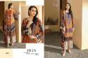Designer Pure Jam Cotton Print & Embroidered Suit thumb 5