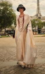 Designer Pure Satin Silk Festival Wear Saree