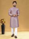 Designer Pure Silk Kurta With Pajama Set thumb 2