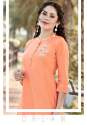 Designer Pure  Viscose Khatli Work  Kurti thumb 5