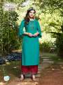 Designer Rayon 14kg Embroidered Kurti  thumb 10