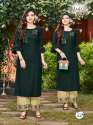 Designer Rayon 14kg Embroidered Kurti  thumb 3