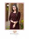 Designer Rayon 14kg Embroidered Kurti  thumb 5