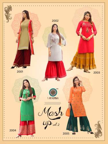 Designer  Rayon Embroidered  Party Wear Kurti