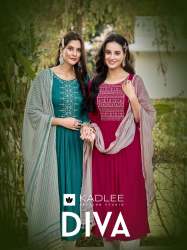 Designer Rayon Kurti Set