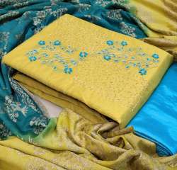 Designer SemI Modal Khatli Work Dress Material 