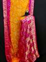 Designer  Silk Bandhej  Saree thumb 4