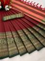 Designer soft Cotton Silk Saree thumb 3