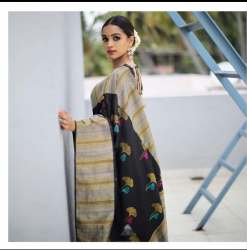 Designer Soft Lichi Silk Saree