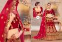 Designer Velvet Bridal Lehenga Choli 