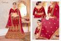 Designer Velvet Bridal Lehenga Choli  thumb 1