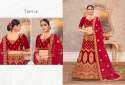 Designer Velvet Bridal Lehenga Choli  thumb 3