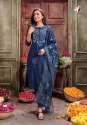 Designer Viscose Kurti With Pent Dupatta Set thumb 3