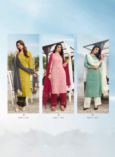 Designer Viscose lining Kurti With Bottom