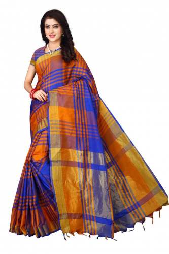 Designer Women's Cotton Silk Saree