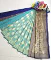 Designer Women's Pure Silk Saree With Blouse Piece