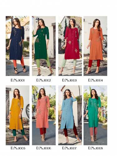  Exclusive Rayon Slub Kurti