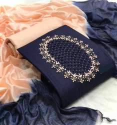 Fancy Cotton  and Handwork Dress Material 