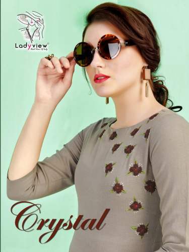 Fancy Cotton Embroidered Ladies Kurtis 
