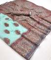Fancy Kashmiri Handloom Weaving Silk Saree thumb 6