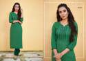 Fancy Lining With Work Festive Wear Kurti thumb 1