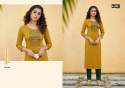 Fancy Lining With Work Festive Wear Kurti thumb 9