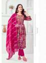 FANCY NAYRA 7 3PC KURTI PANT DUPATTA  thumb 15