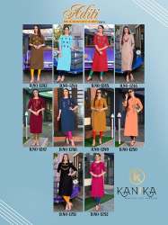 Fancy Rubby Silk Embroidered Kurti