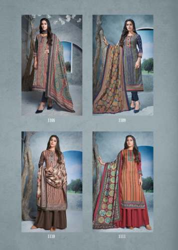 Fancy Tussar Silk Winter Salwar Suit