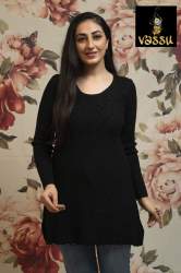 Fancy Woolen Western Top For Ladies