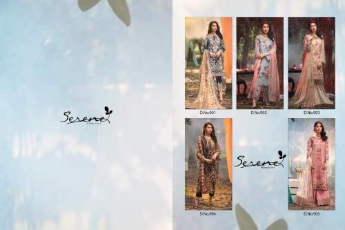 Faux Georgette Embroidered Pakistani Suit
