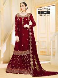 Festive Wear Georgette Embroidered  SalWar Suit